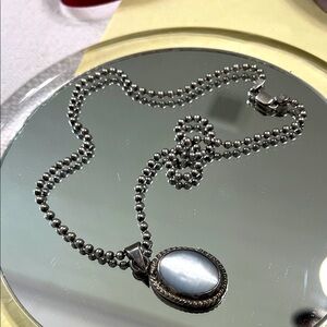 Sterling Silver Pendant Necklace circa 1970